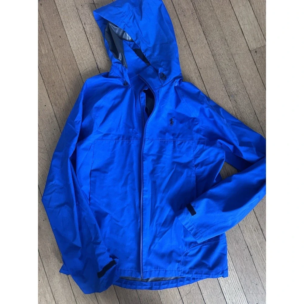 Polo RALPH LAUREN Lightweight Waterproof Medium Packable Hood Jacket Cobalt Blue
